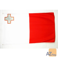 DRAPEAU MALTE 150x90cm - DRAPEAU MALTAIS 90 x 150 cm Polyester léger