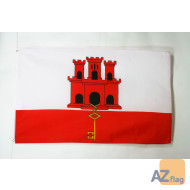 DRAPEAU GIBRALTAR 90x60cm - DRAPEAU ANGLAIS 60 x 90 cm - DRAPEAUX