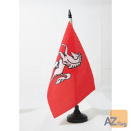 DRAPEAU DE TABLE COMTÍ? DE KENT 21x14cm - PETIT DRAPEAUX DE BUREAU COUNTY OF KENT - ANGLETERRE 14 x 21 cm