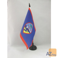 DRAPEAU DE TABLE GUAM 21x14cm - PETIT DRAPEAUX DE BUREAU AMÉRICAIN 14 x 21 cm