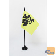 DRAPEAU DE TABLE PAYS DE LÉON 15x10cm - PETIT DRAPEAUX DE BUREAU LÉONAIS EN BRO LEON 10 x 15 cm