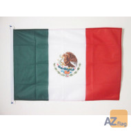 DRAPEAU MEXIQUE 90x60cm - DRAPEAU MEXICAIN 60 x 90 cm Spécial Extérieur - DRAPEAUX