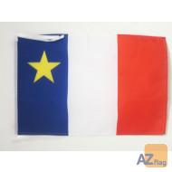 DRAPEAU ACADIE 45x30cm - PAVILLON ACADIEN - CANADA 30 x 45 cm haute qualité