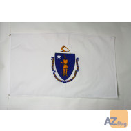 DRAPEAU MASSACHUSETTS 90x60cm - DRAPEAU ETAT AMÉRICAIN - USA - ETATS-UNIS 60 x 90 cm - DRAPEAUX