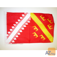 DRAPEAU ALSACE ANCIEN 45x30cm - PAVILLON ALSACIEN - FRANCE 30 x 45 cm haute qualité