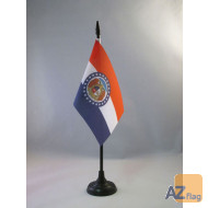 DRAPEAU DE TABLE MISSOURI 15x10cm - PETIT DRAPEAUX DE BUREAU ETAT AMÉRICAIN - USA - ETATS-UNIS 10 x 15 cm