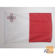 PAVILLON NAUTIQUE MALTE 45x30cm - DRAPEAU DE BATEAU MALTAIS 30 x 45 cm