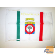 DRAPEAU POUILLES 45x30cm - PAVILLON PUGLIA - ITALIE 30 x 45 cm haute qualité