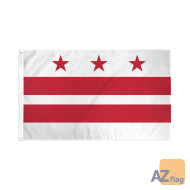 DRAPEAU WASHINGTON DC 90x60cm - DRAPEAU DISTRICT DE COLUMBIA - USA 60 x 90 cm - DRAPEAUX
