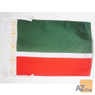 DRAPEAU TCHÉTCHÉNIE 45x30cm - PAVILLON RÉPUBLIQUE TCHÉTCHÈNE 30 x 45 cm haute qualité