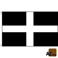 DRAPEAU COMTÉ DE CORNWALL 150x90cm - DRAPEAU COUNTY OF CORNWALL - ANGLETERRE 90 x 150 cm - DRAPEAUX