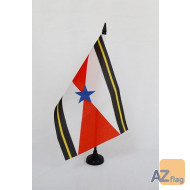 Drapeau de table Hani 21x14cm - PETIT Drapeaux DE BUREAU des Akha 14 x 21 cm
