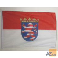 DRAPEAU HESSE 90x60cm - DRAPEAU HESSEN - LAND ALLEMAGNE 60 x 90 cm Spécial Extérieur - DRAPEAUX