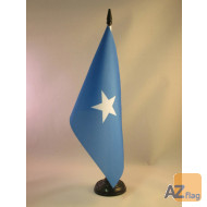 DRAPEAU DE TABLE SOMALIE 21x14cm - PETIT DRAPEAUX DE BUREAU SOMALIEN 14 x 21 cm