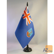 DRAPEAU DE TABLE MONTSERRAT 21x14cm - PETIT DRAPEAUX DE BUREAU ANGLAIS - ROYAUME-UNI 14 x 21 cm