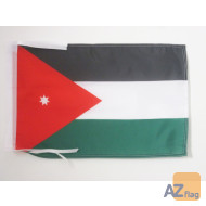 DRAPEAU JORDANIE 45x30cm - PAVILLON JORDANIEN 30 x 45 cm haute qualité